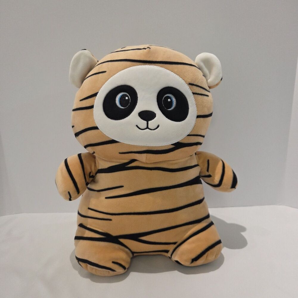 Toy Box Panda Tiger Plush 14” Stuffed Animal Orange Black Soft